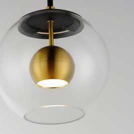 NUCLEUS luminaire noir et doré E25150-BKNAB | Luminaire Plus.ca
