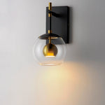 NUCLEUS luminaire mural noir et doré E25151-BKNAB | Luminaire Plus.ca