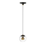 NUCLEUS luminaire suspendu noir et doré E25153-BKNAB