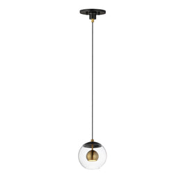 NUCLEUS luminaire noir et doré E25154-BKNAB | Luminaire Plus.ca