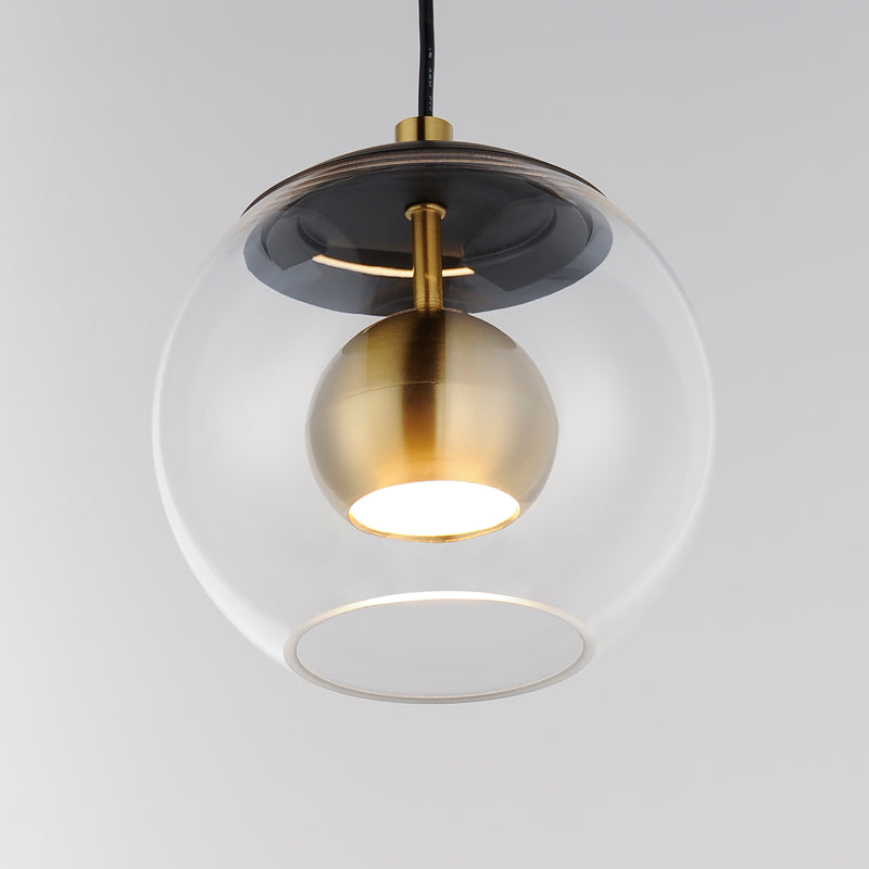 NUCLEUS luminaire noir et doré E25153-BKNAB | Luminaire Plus.ca