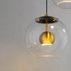NUCLEUS luminaire noir et doré E25156-BKNAB | Luminaire Plus.ca