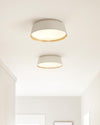 ASHER luminaire plafonnier blanc et doré EF1003MWT