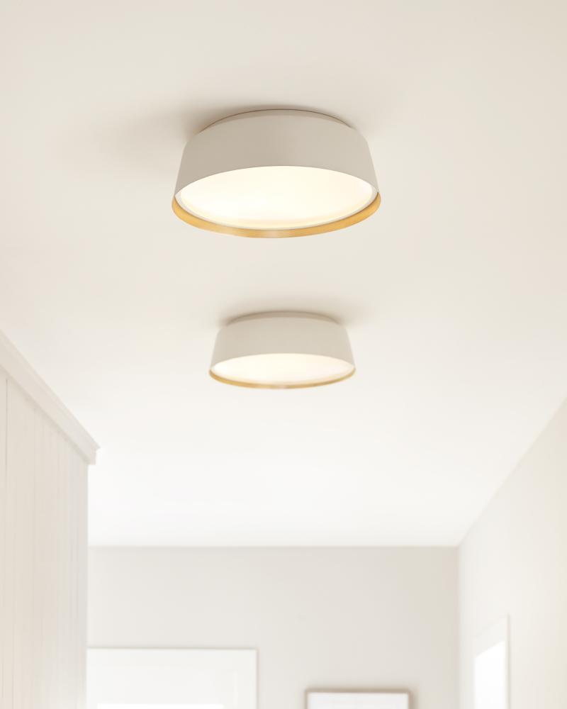 ASHER luminaire plafonnier blanc et doré EF1003MWT