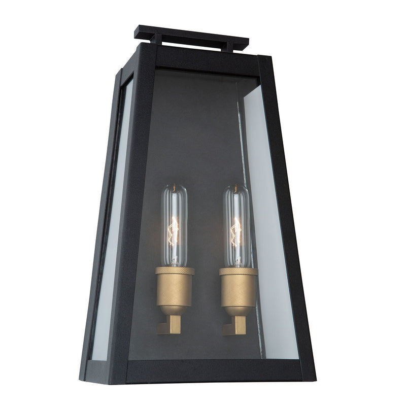 CHARLESTON luminaire mural extérieur noir et doré AC8109BK