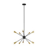 JAX luminaire suspendu noir et doré EC10310MBK | Luminaire Plus.ca