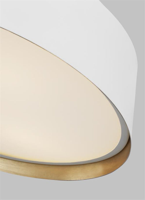 ASHER luminaire plafonnier blanc et doré EF1003MWT