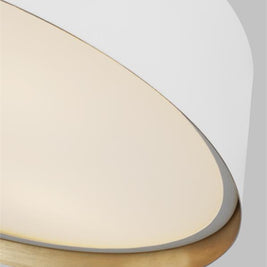 ASHER luminaire plafonnier blanc et doré EF1005MWT | Luminaire Plus.ca