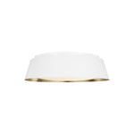 ASHER luminaire plafonnier blanc et doré EF1005MWT
