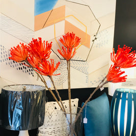 Fleur de mousse double orange L3622 | Luminaire Plus.ca