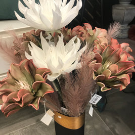 Fleur de mousse vert et bourgogneLN1321 | Luminaire Plus.ca