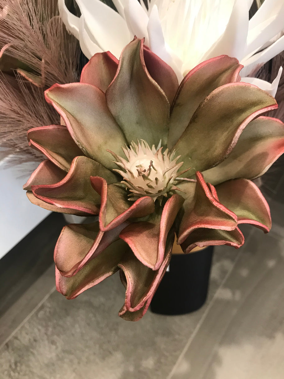 Fleur de mousse vert et bourgogneLN1321 | Luminaire Plus.ca