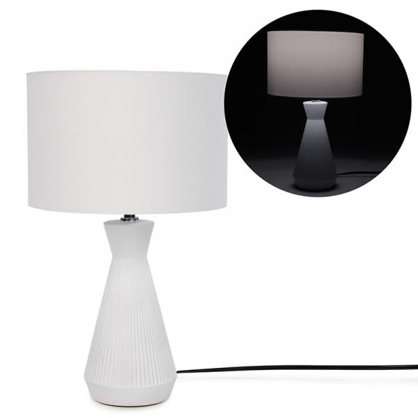 Lampe de table blanche JX1049 | Luminaire Plus.ca