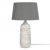Lampe de table grise et strié JX1104