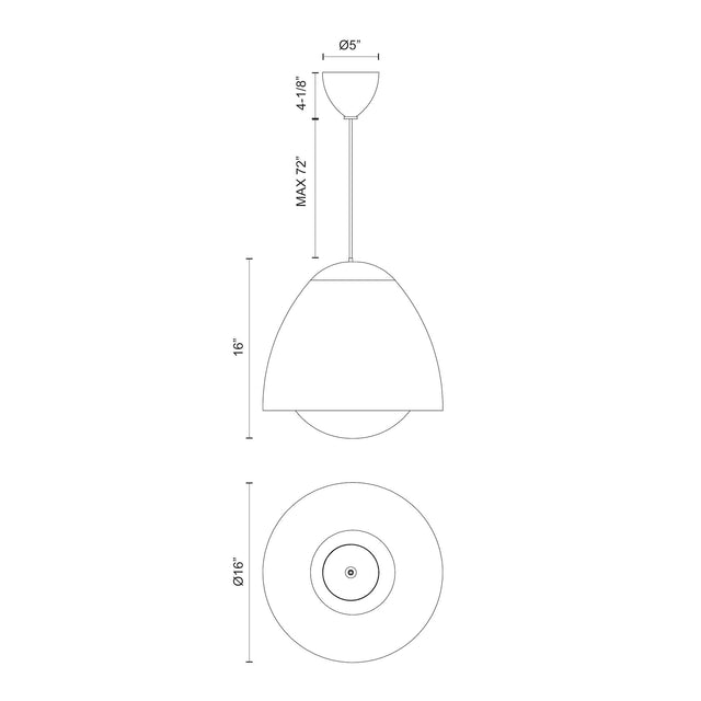 KENJI luminaire suspendu doré PD529116AGOP | Luminaire Plus.ca