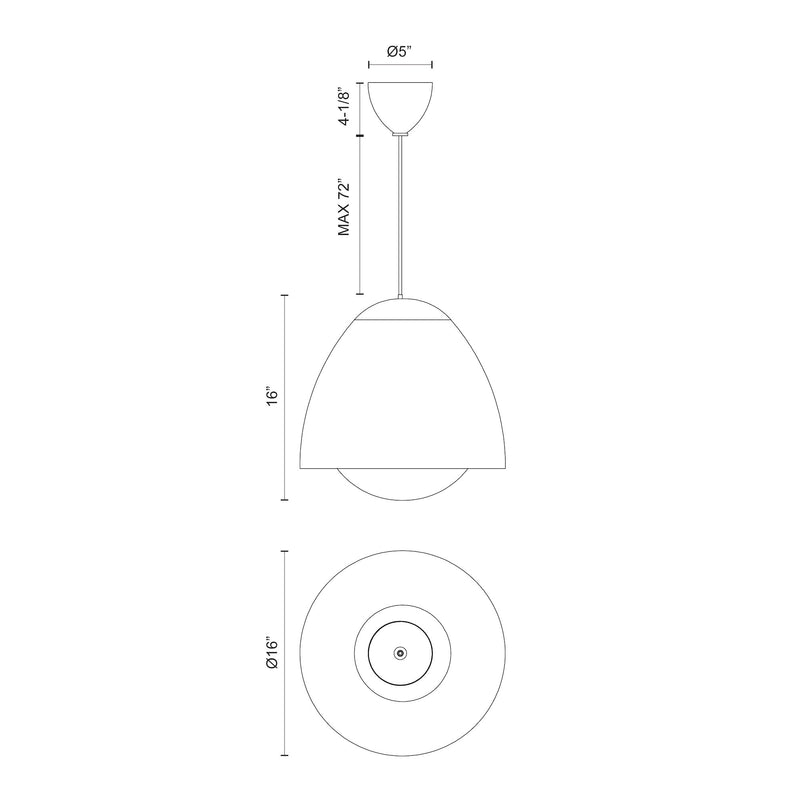 KENJI luminaire suspendu doré PD529116AGOP | Luminaire Plus.ca