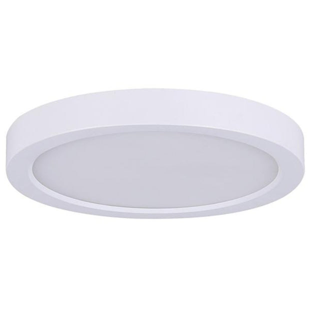 PLAFONNIER rond del intégré blanc DL-15C-30FC-WH-C | Luminaire Plus.ca