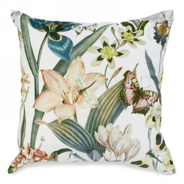 COUSSIN en velours à motif floral 17 x 17 LH4679 | Luminaire Plus.ca