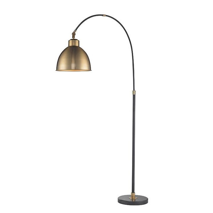SAVANNAH lampe de plancher noir et doré LL1271 | Luminaire Plus.ca