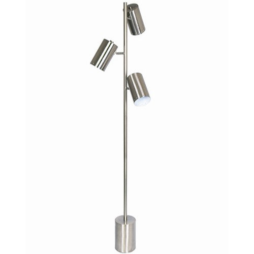 STUDIO 99 lampe de plancher nickel brossé LL1519 | Luminaire Plus.ca