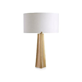 KARSON lampe de table doré et abat-jour blanc LL1886-33 | Luminaire Plus.ca