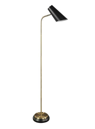 KINGSTON lampe de plancher noir et doré LL2165