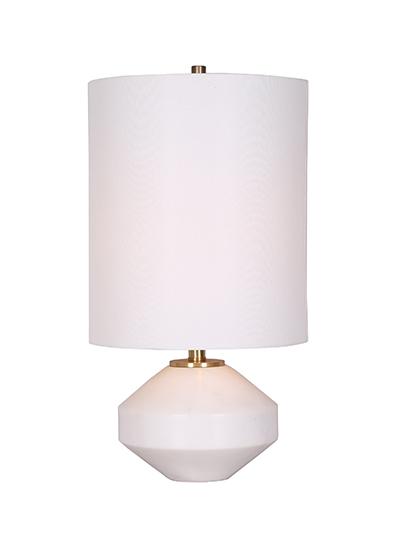 MARLEE lampe de table blanc et doré LL2168 | Luminaire Plus.ca