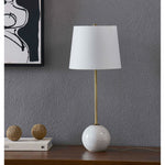 NAOMI lampe de table doré et marbre LPT1171-SET2 | Luminaire Plus.ca