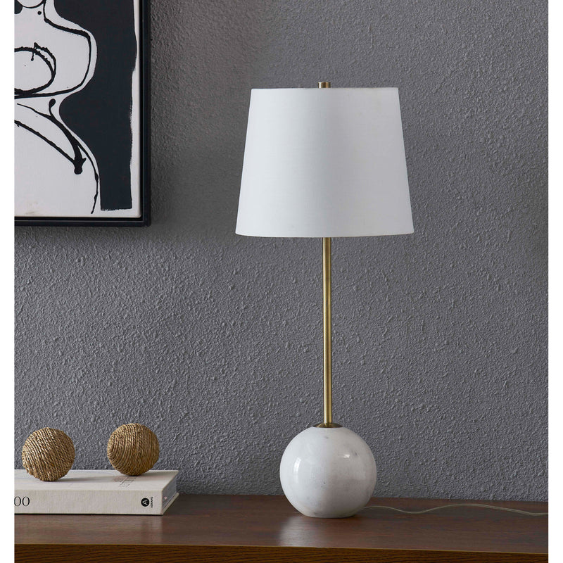 NAOMI lampe de table doré et marbre LPT1171-SET2 | Luminaire Plus.ca