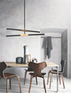LINEARE luminaire suspendu noir et doré C64738MBAG | Luminaire Plus.ca