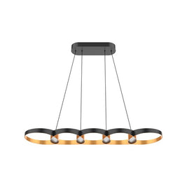 MAESTRO luminaire noir et doré LP90838BK/GD | Luminaire Plus.ca