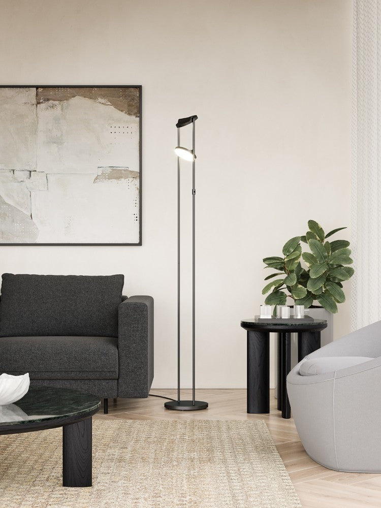 NOVEL lampe de plancher noir FL72268BK | Luminaire Plus.ca