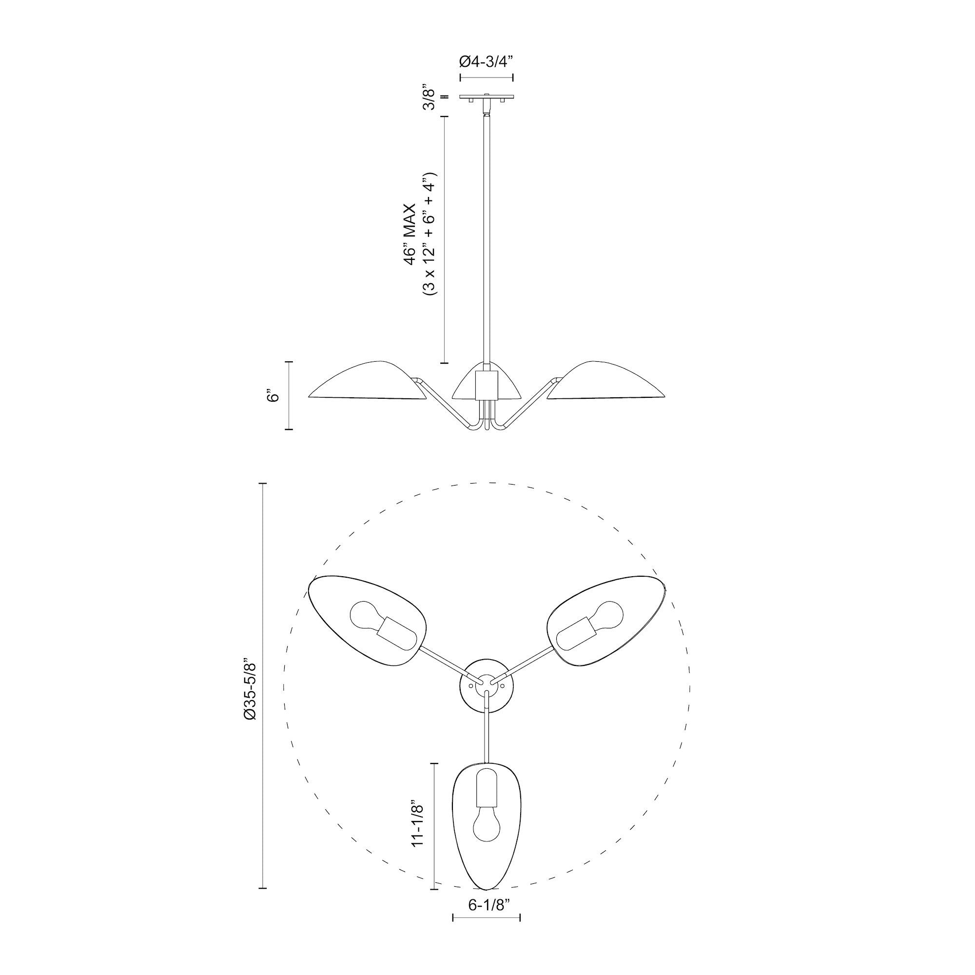 OSCAR luminaire suspendu PD550336 | Luminaire Plus.ca