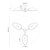 OSCAR luminaire plafonnier  SF550332 | Luminaire Plus.ca