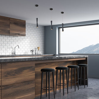 ROBSON luminaire suspendu noir PD42502BK | Luminaire Plus.ca