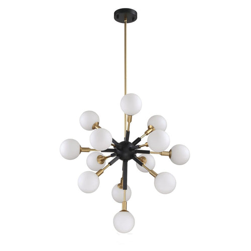 AMBIENCE luminaire noir et doré PF100-13L-BLK/BRS | Luminaire Plus.ca