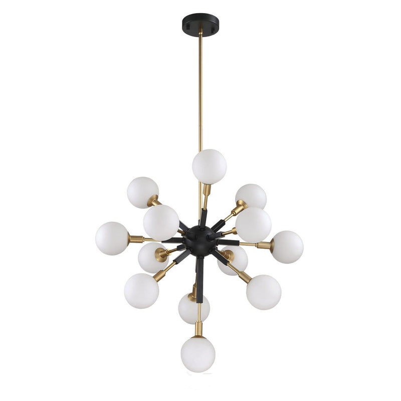 AMBIENCE luminaire suspendu noir et doré PF100-13L-BLK/BRS