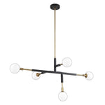 AMBIENCE luminaire noir et doré PF100-5L-BLK/BRS | Luminaire Plus.ca