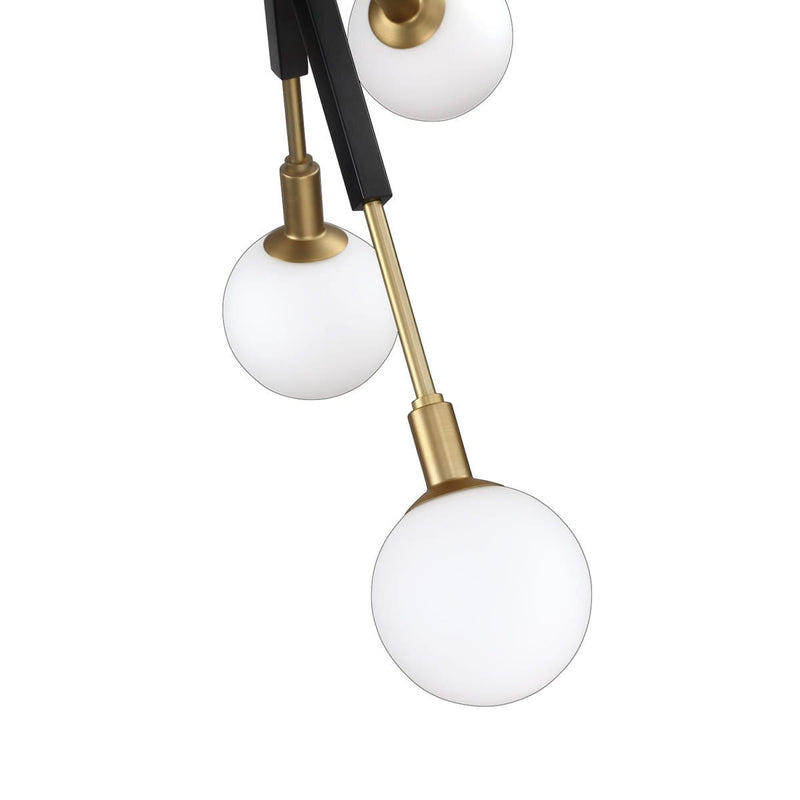 AMBIENCE luminaire noir et doré PF100-5L-BLK/BRS | Luminaire Plus.ca