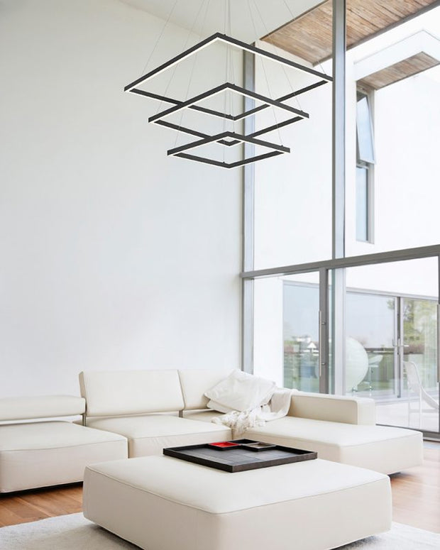 PIAZZA luminaire suspendu noir CH88332BK | Luminaire Plus.ca