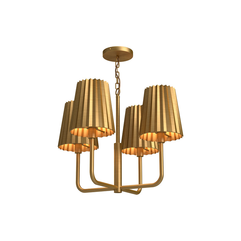 PLISSE luminaire suspendu doré CH528423AG