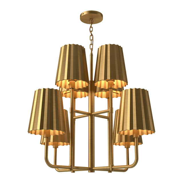 PLISSE luminaire suspendu doré CH528830AG | Luminaire Plus.ca