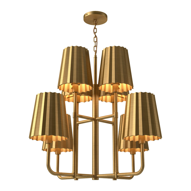 PLISSE luminaire suspendu doré CH528830AG | Luminaire Plus.ca