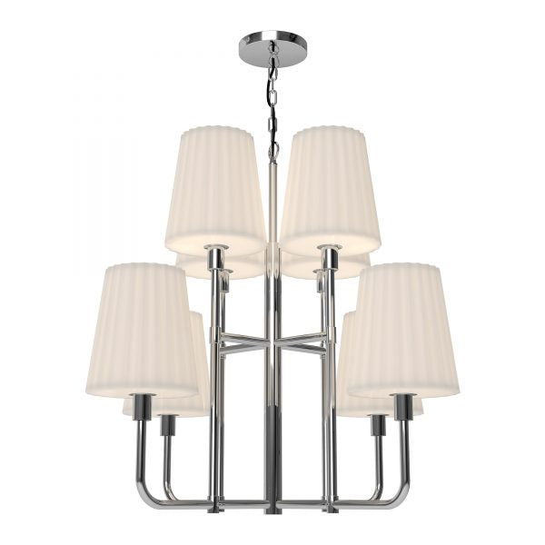 PLISSE luminaire suspendu chrome CH628830CHOP