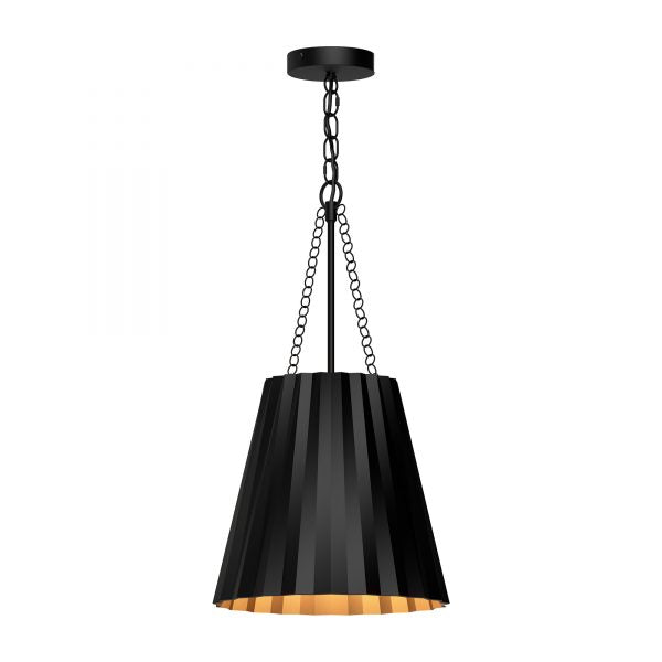 PLISSE luminaire suspendu noir PD528012MB