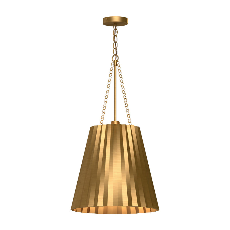 PLISSE luminaire suspendu doré PD528012AG | Luminaire Plus.ca