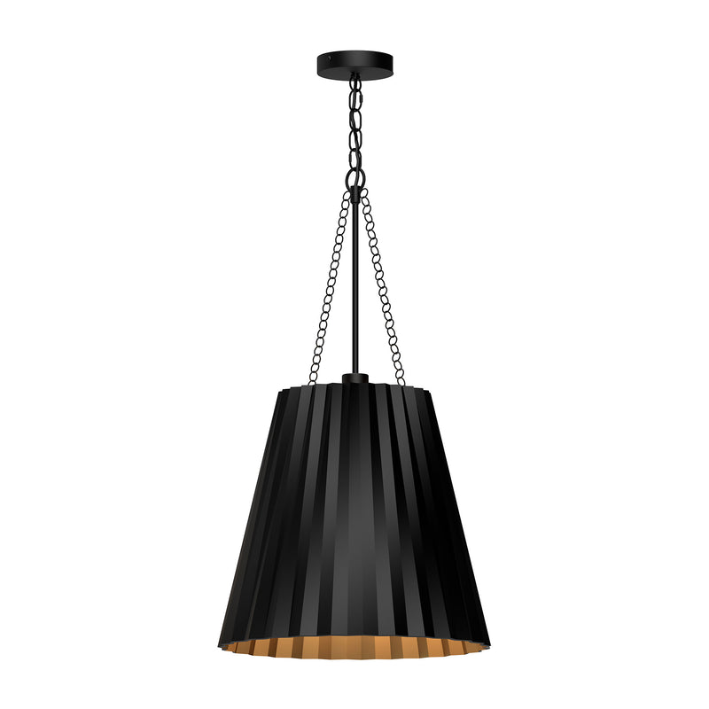 PLISSE luminaire suspendu noir PD528116MB