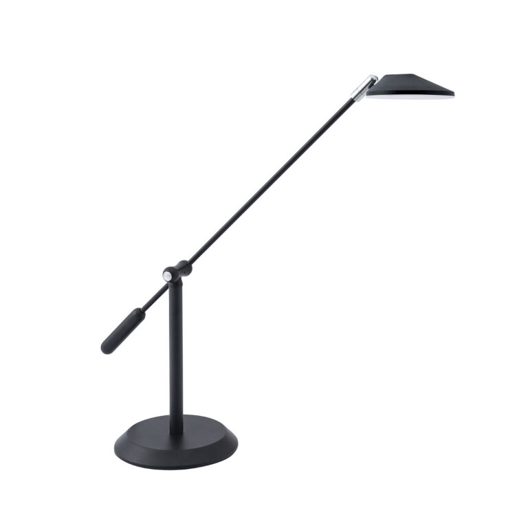 SIRINO lampe de table noir et chrome PTL6001-BLK/CH| Luminaire Plus.ca