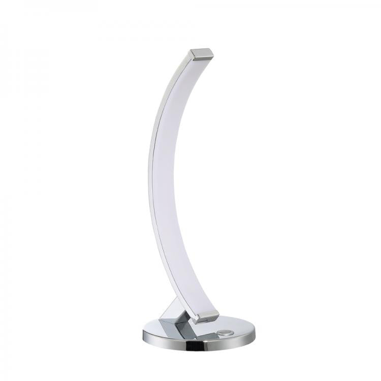 Kendal Arch lampe de table DEL chrome  avec accents acrylique  PTL8015-CH