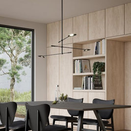 ROTAIRE luminaire suspendu noir CH90132-BK | Luminaire Plus.ca